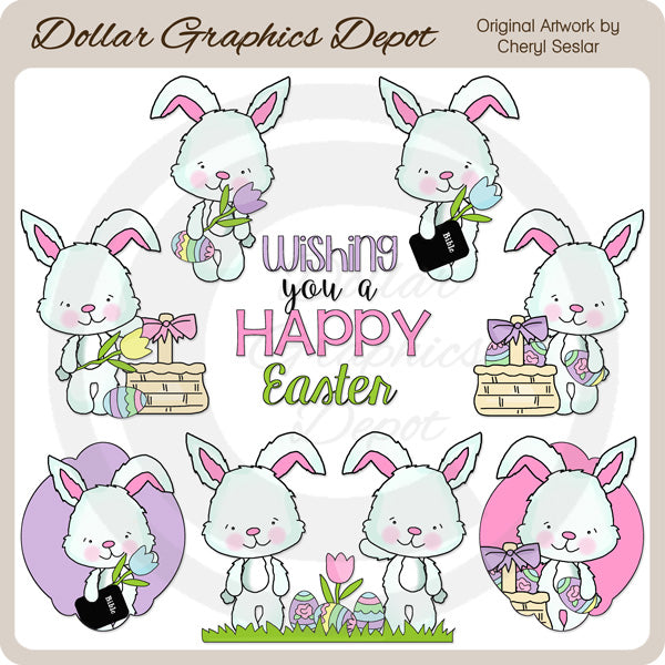 Conejito Del Domingo De Pascua - Clipart
