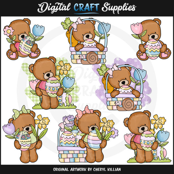 Orsetti di Pasqua - ClipArt