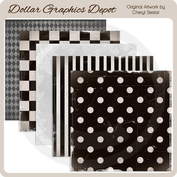 Ebony and Ivory - Scrap Papers