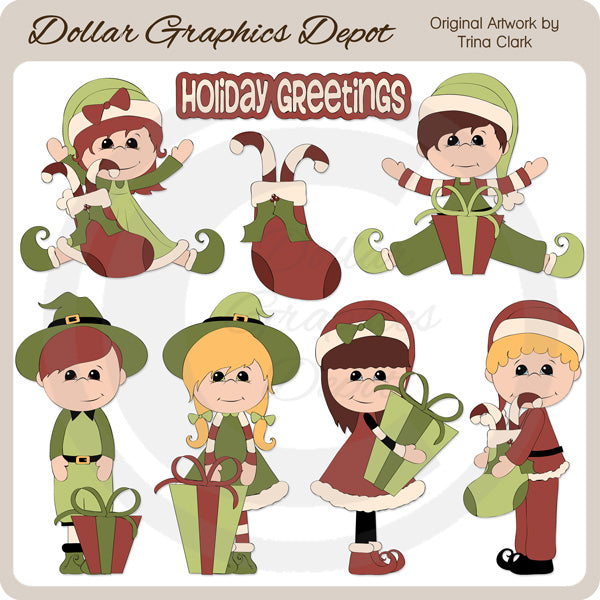 Niños Duendes 1 - Clipart