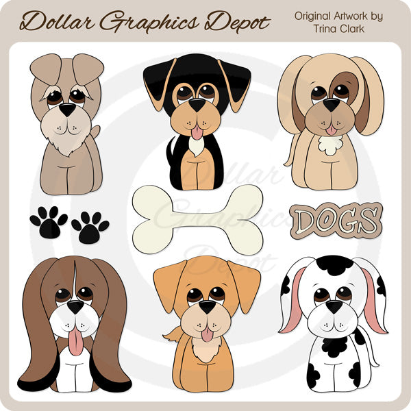 Perros Cotidianos - Clipart