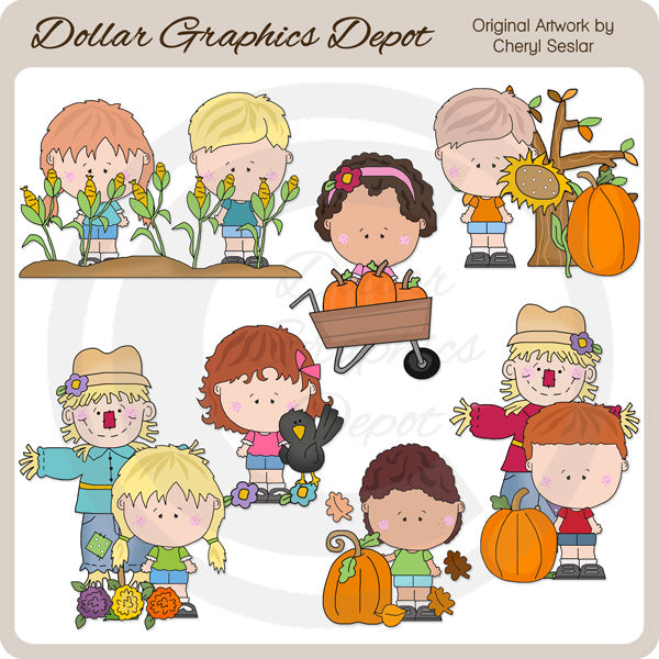 Fall Munchkins - Clip Art