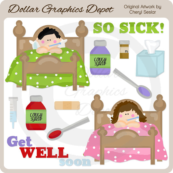 Feelin' Icky - Clip Art