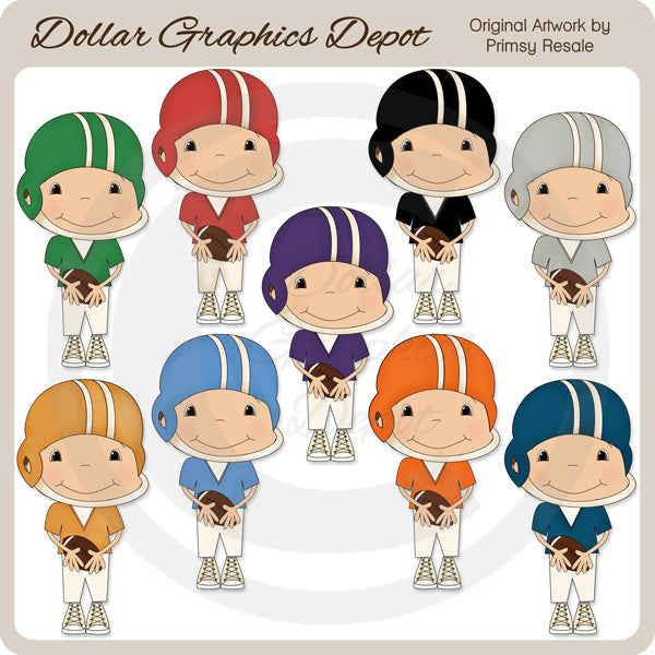 Football Boys 1 - Clip Art