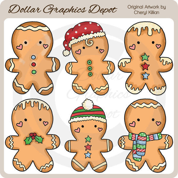 Jengibres Recién Horneados - Clipart