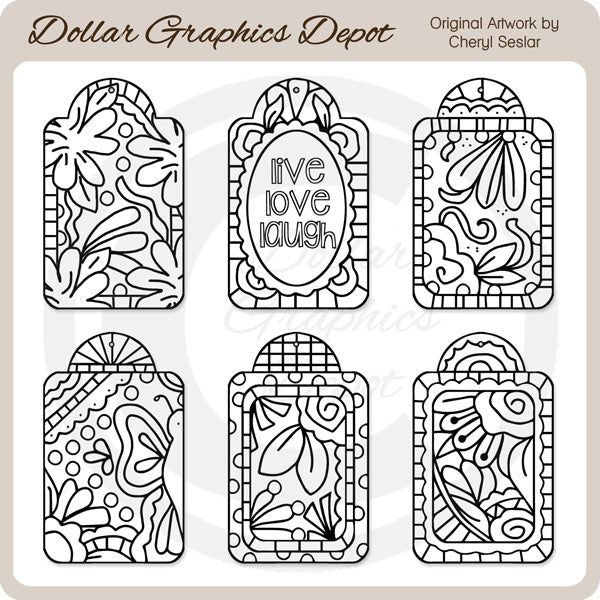 Garden Doodles - Gift Tags