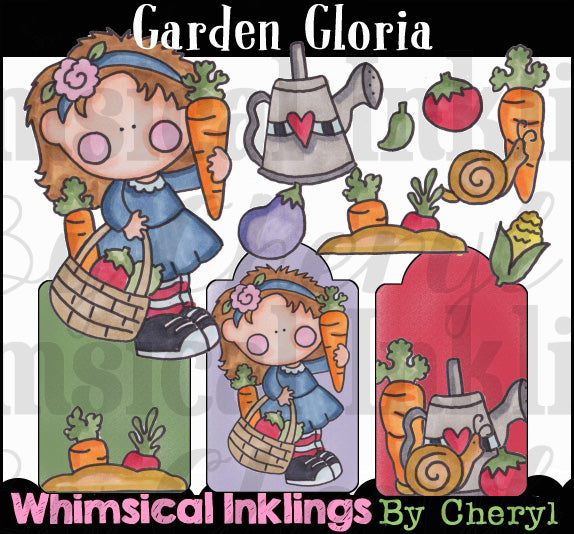 Garden Gloria...Hand Colored Graphic Collection