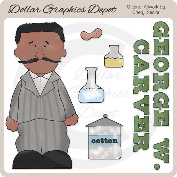 George W. Carver - Clip Art
