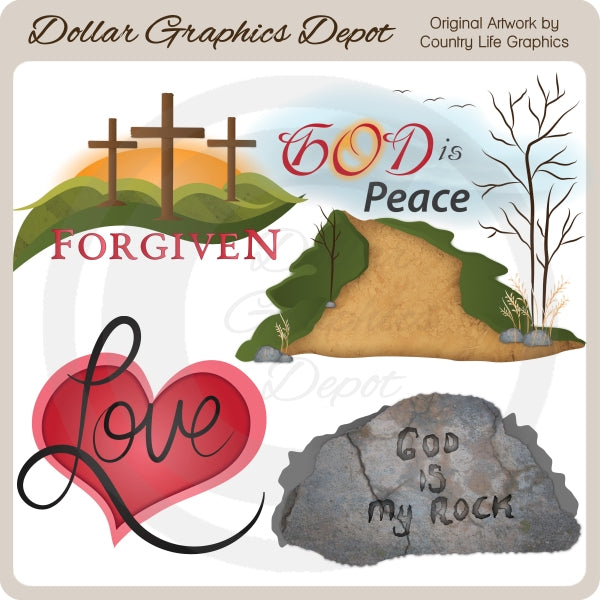 Dios Es Mi Roca - Clipart