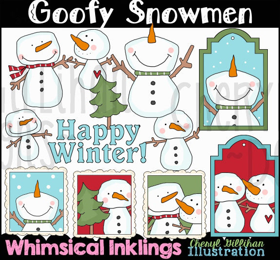 Goofy Snowmen...Graphic Collection