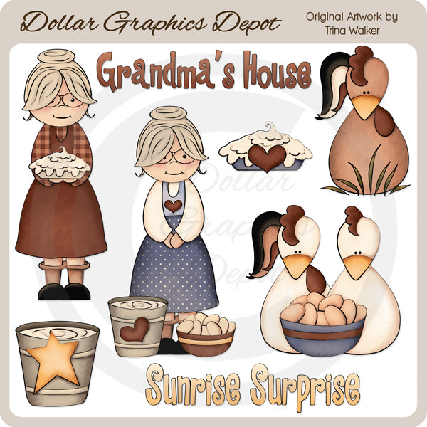Grandma's House 1 - Clip Art