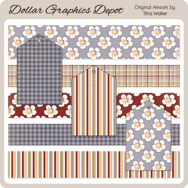 Growing and Glowing - Borders and Tags