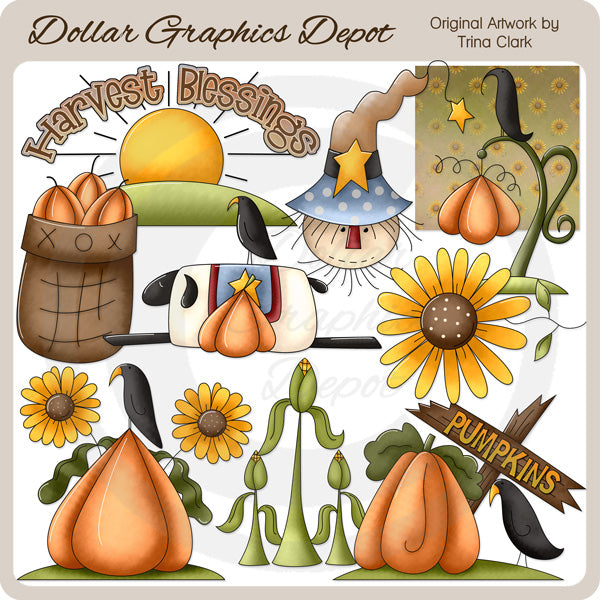 Bendiciones De La Cosecha - Clipart