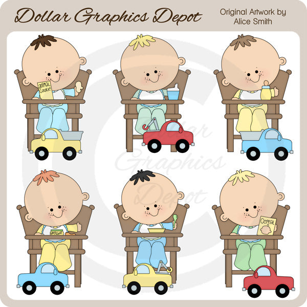 Seggiolone per bambini piccoli - ClipArt - Esclusiva DCS