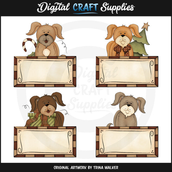 Holiday Puppies - Signature Tags