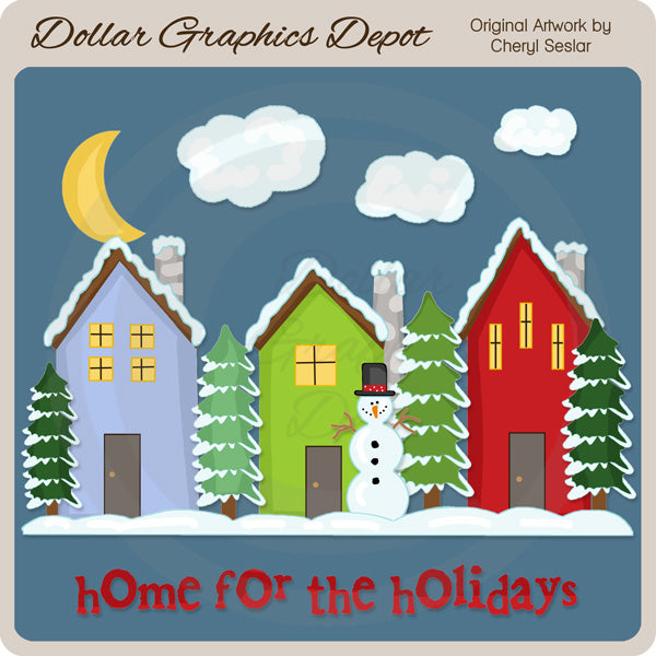 Hogar Para Las Vacaciones - Clipart