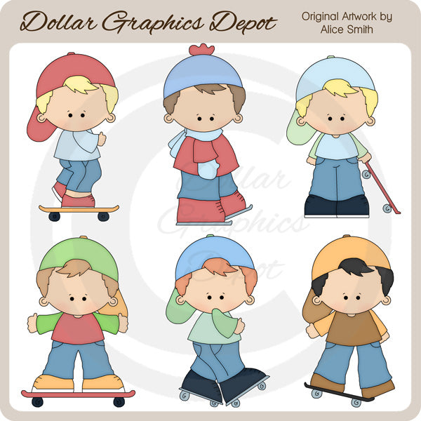 Amo il pattinaggio - ClipArt - Esclusiva DCS