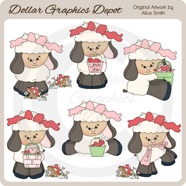 Ti amo Woolly - Clip Art - Esclusiva DCS