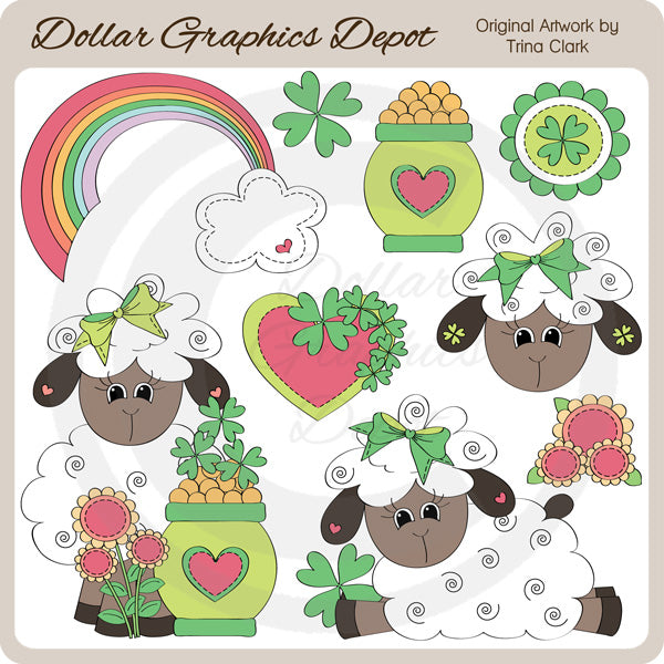 Pecore irlandesi - ClipArt