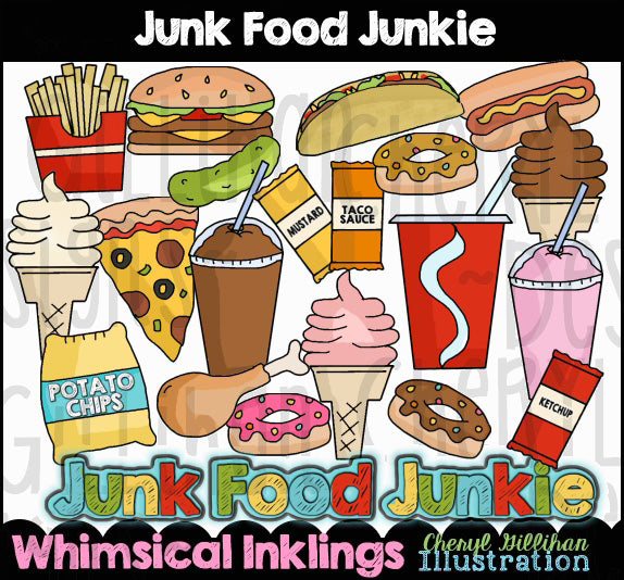 Junk Food Junkie...Graphic Collection Digital Craft