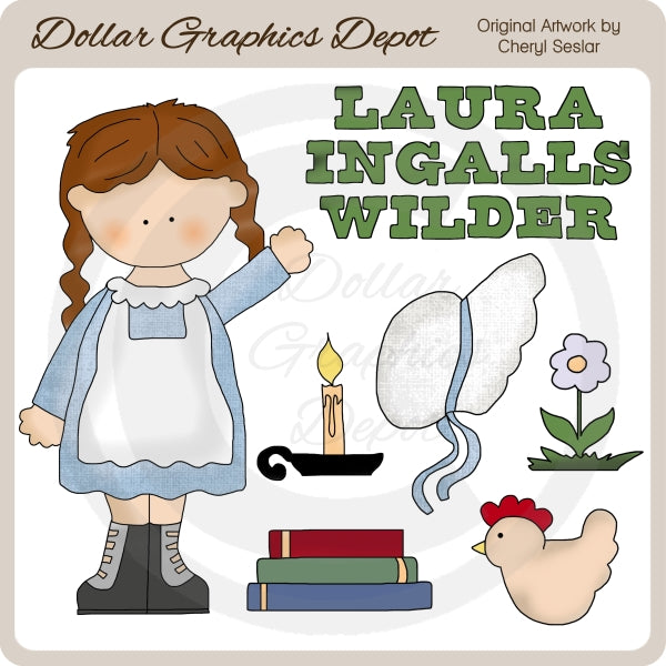 Laura Ingalls Wilder - Clip Art