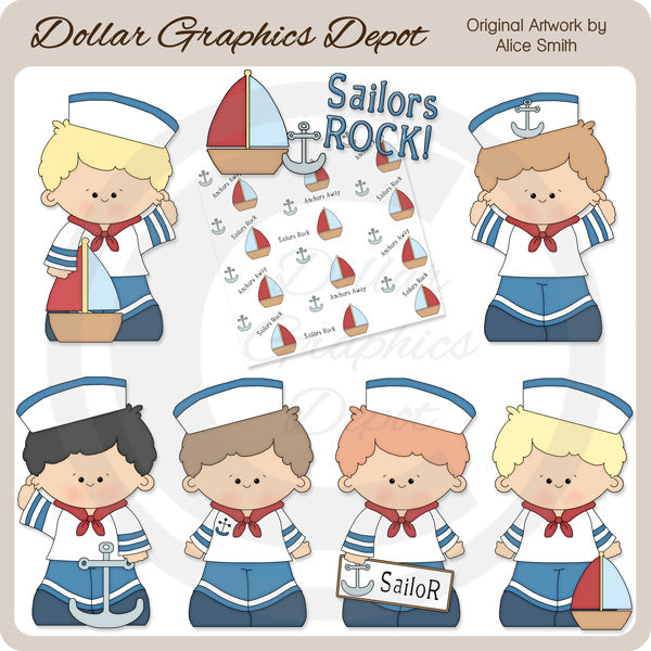 Lil' Sailor Boys - ClipArt - Esclusiva DCS