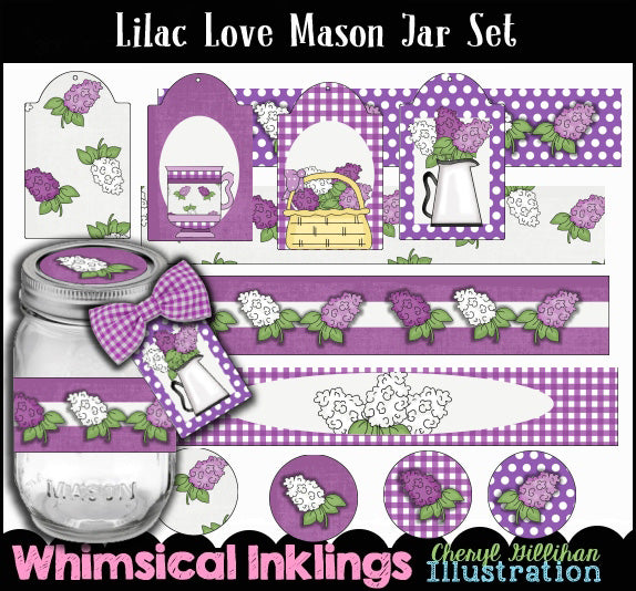 Lilac Love_Mason Jar Set