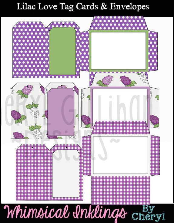 Lilac Love Tag Cards & Envelopes