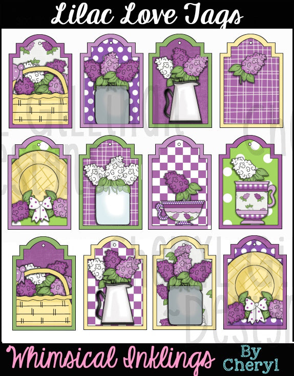 Lilac Love...Gift Tags