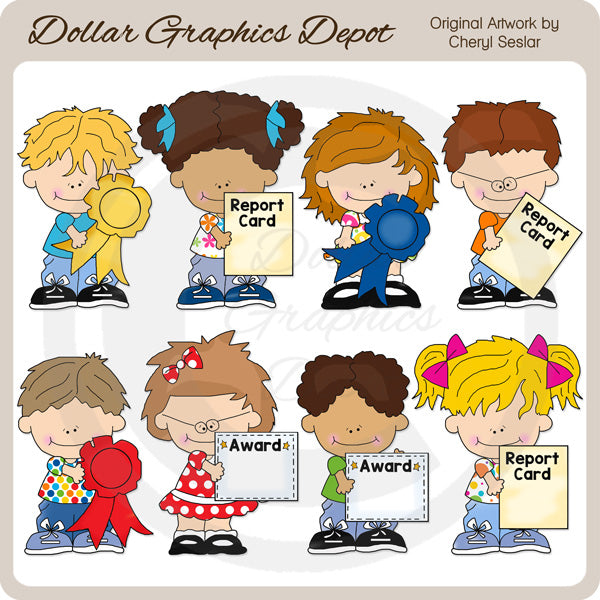Little Award Kids - Clip Art