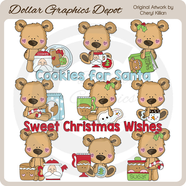 Orsetti - Dolcetti di Natale - Clip Art - Esclusiva DCS