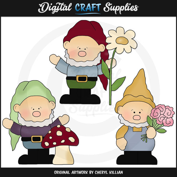 Little Gnomes - Clip Art