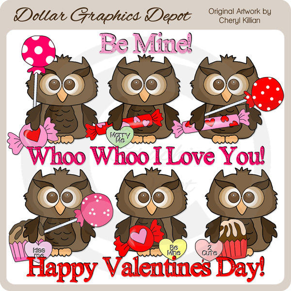 Little Hoot Loves You - Clip Art - DCS Exclusive