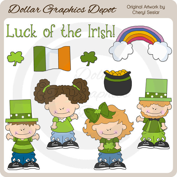 Piccolo popolo irlandese - ClipArt