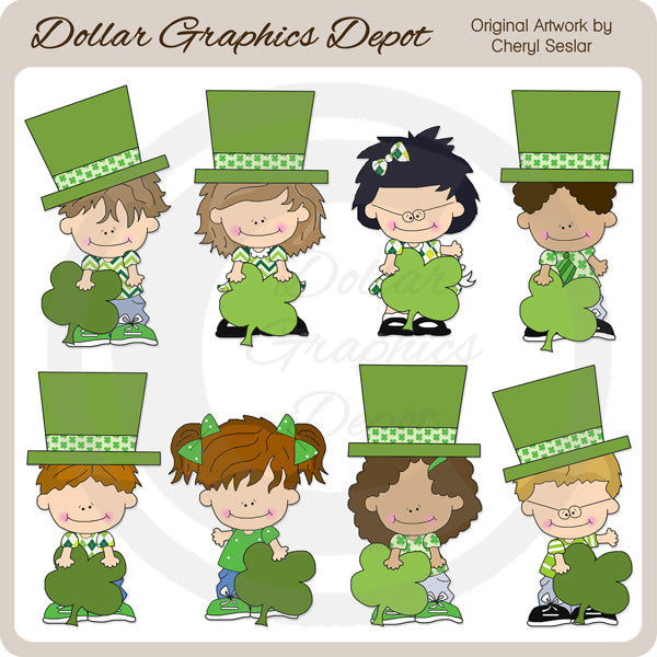 Piccoli bambini folletto - ClipArt