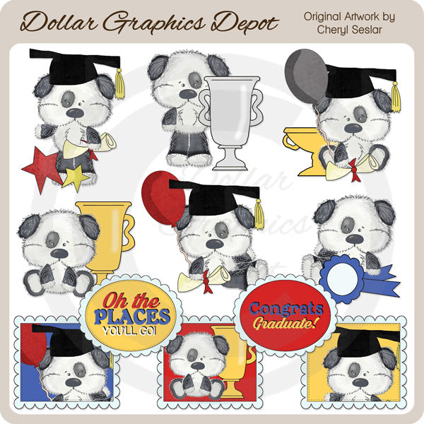 Little Mutley - The Graduate - Clip Art