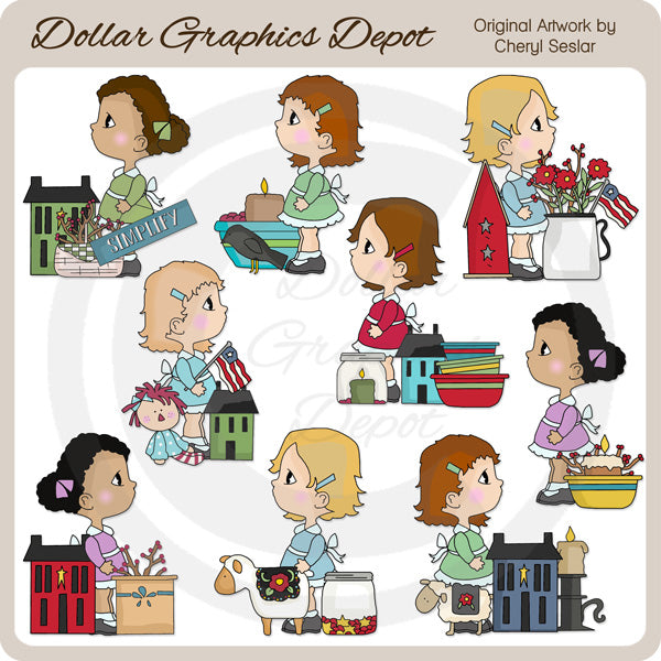 Pequeñas Chicas Prim - Imágenes Prediseñadas