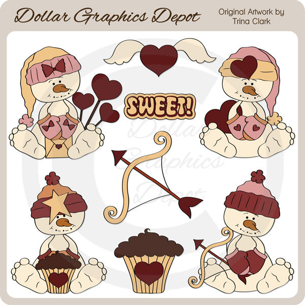 Piccoli Frosties di San Valentino - ClipArt