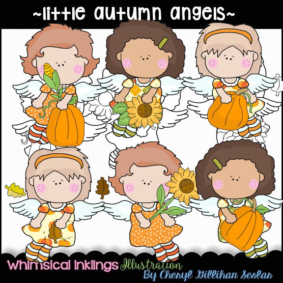 Pequeños angelitos de otoño