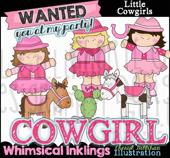 Piccole Cowgirls... Collezione grafica