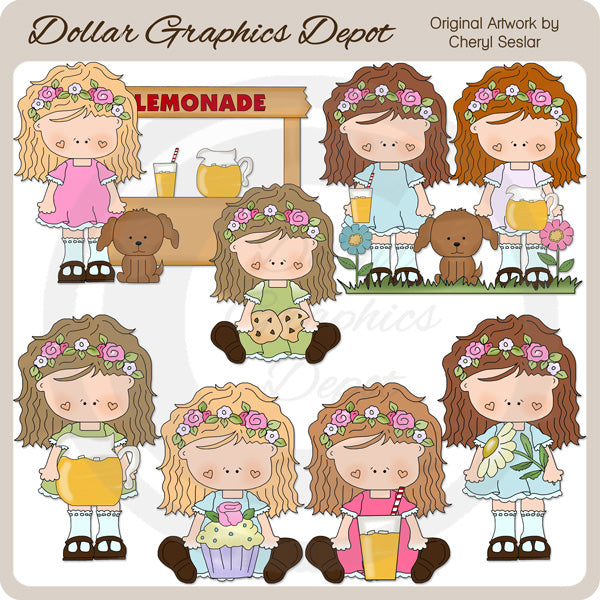 Mandy ama la limonada - Imágenes prediseñadas - Exclusivo de DCS