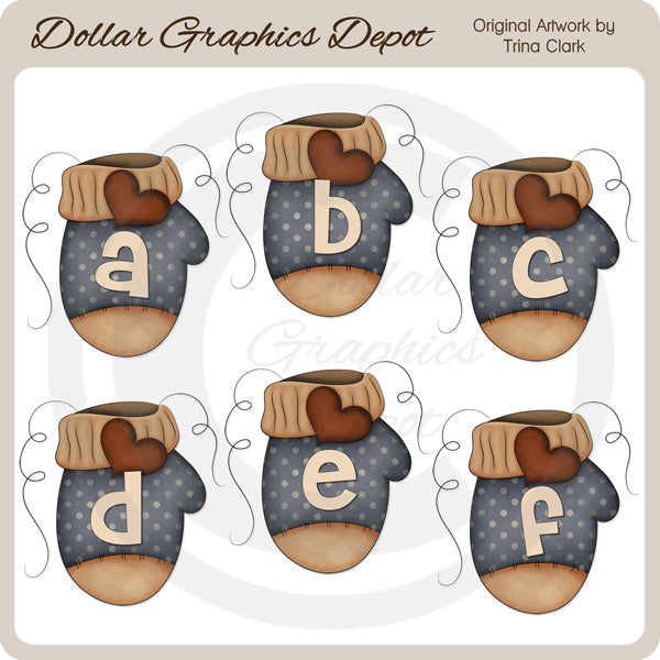 Alfabeto del guanto - ClipArt