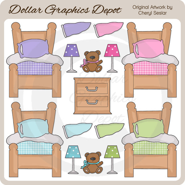 La mia camera da letto - ClipArt