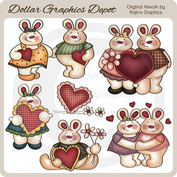 Mi Conejito De San Valentín - Clipart