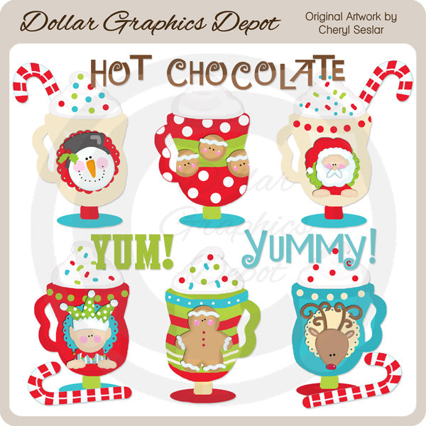 My Favorite Christmas Mug - Clip Art
