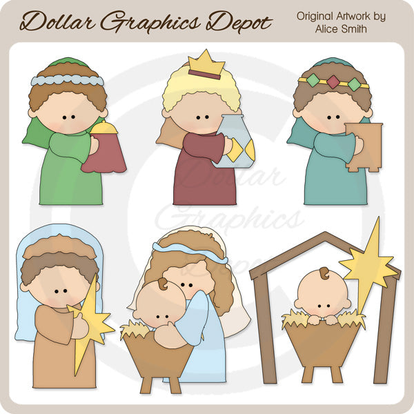 Natividad 1 - Clipart - Exclusivo de DCS