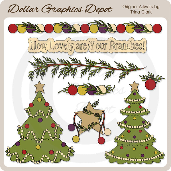 O Árbol De Navidad 1 - Clipart
