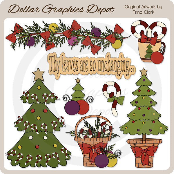 O Árbol De Navidad 3 - Clipart
