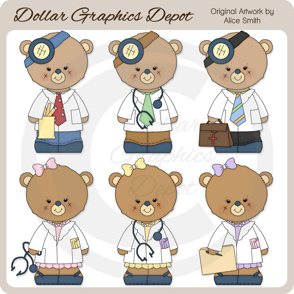 Occupazione Orsi - Medici - Clip Art - Esclusiva DCS
