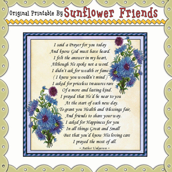 ~ I Said A Prayer For You Today ~  (Tile_Insp506)